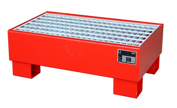 AW 60-1/M, lackiert - feuerrot 800x500x290mm, 2 x 60-l-Fässer, 61 Liter