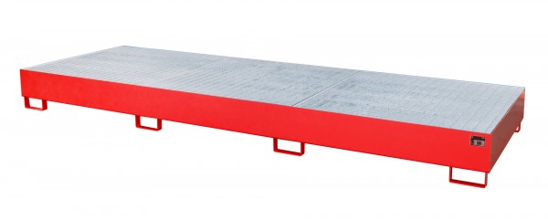 AW 1000-3, lackiert - feuerrot 3850x1300x340mm, 3 x 1000-l-IBC, 1000 Liter