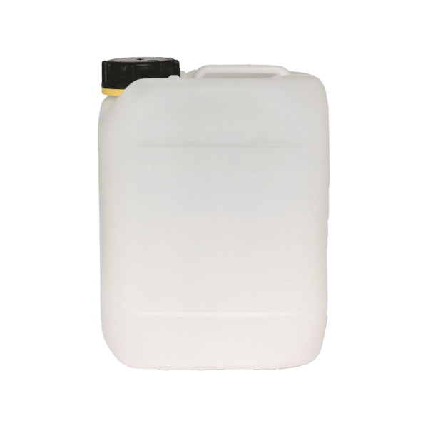 Kanister PE-HD, 5 Liter mit UN-Zulassung inkl. Schraubverschluss schw./gelb, VE = 308 Stück