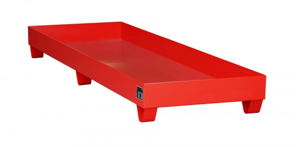 AW 2040, lackiert - feuerrot 2400x800x250mm, 241 Liter