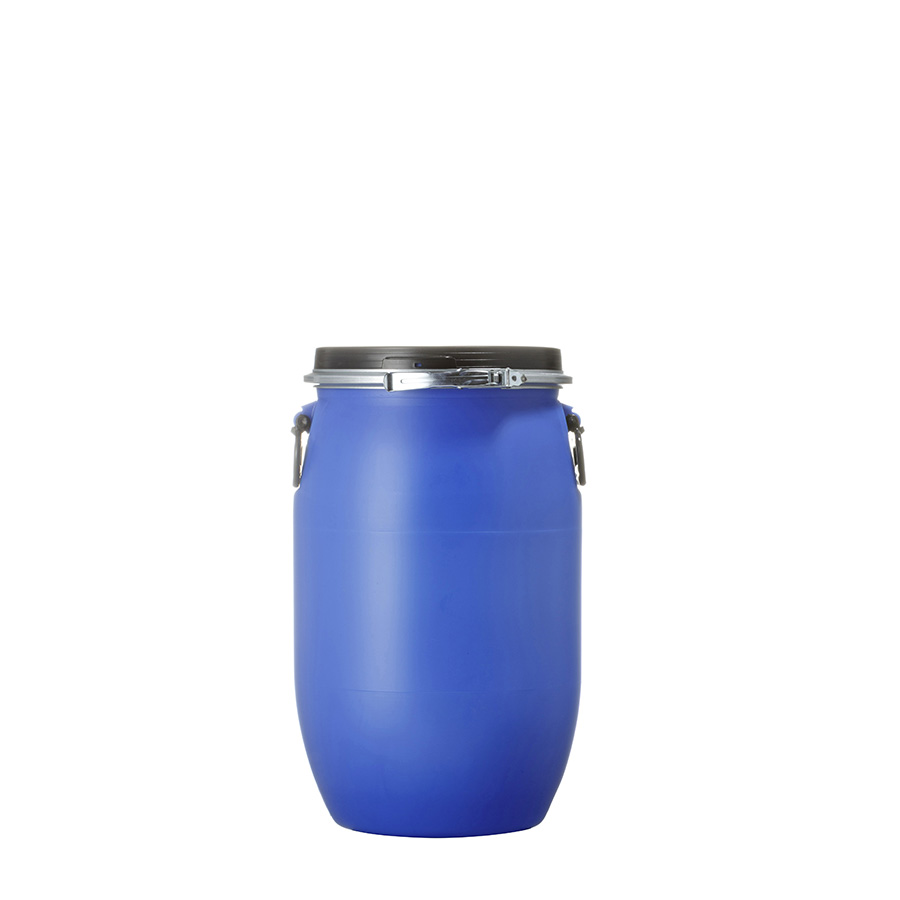 Deckelfass Fass 30 Liter blau Plastikbehälter Kunststoffkübel Spundfass 