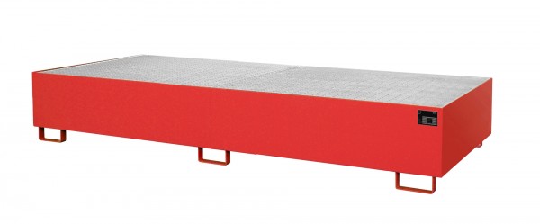 RW-GR 3300-3, lackiert - feuerrot 3250x1300x380mm, Trägerlänge 3300mm, 1000 Liter