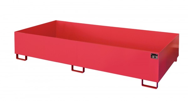 RW 2700-3, lackiert - feuerrot 2650x1300x435mm, Trägerlänge 2700mm, 1000 Liter