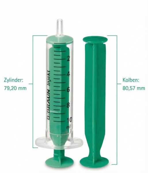 Einmal-Spritze 10 ml, INJEKT 2-teilig, Luer-Anschluss
