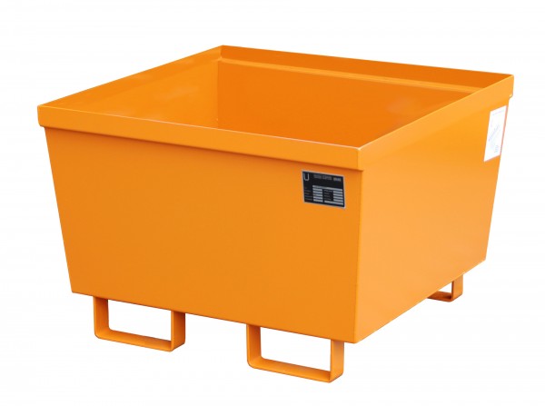 AO-1, lackiert - gelborange 800x800x545mm, 229 Liter