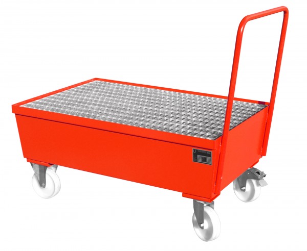 AW-F 2, lackiert - feuerrot 1200x800x595mm, 2 x 200-l-Fass, 225 Liter