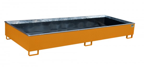 RW 3300-3 PE, lackiert - gelborange 3265x1315x385mm, Trägerlänge 3300mm, 1000 Liter