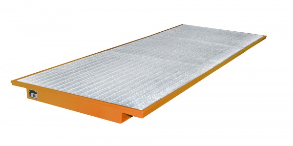 EHW 3600, lackiert - gelborange 3550x1250/915x115mm, Trägerlänge 3600mm, 260 Liter