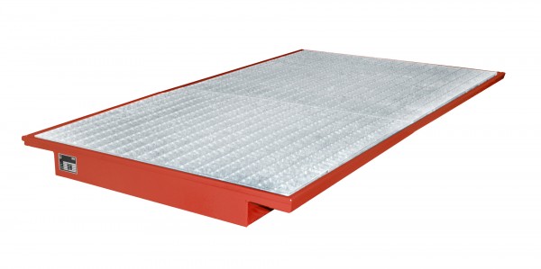 EHW 2200, lackiert - feuerrot 2150x1250/915x140mm, Trägerlänge 2200mm, 200 Liter