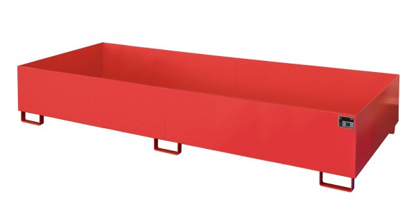 RW 3300-3, lackiert - feuerrot 3250x1300x380mm, Trägerlänge 3300mm, 1000 Liter