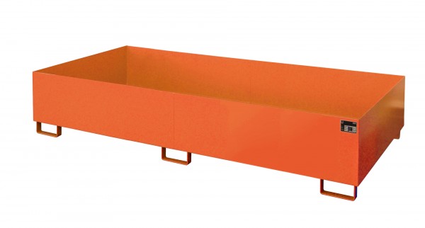 RW 2700-3, lackiert - gelborange 2650x1300x435mm, Trägerlänge 2700mm, 1000 Liter