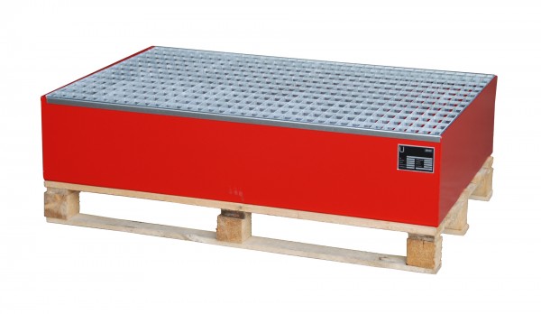 AW 2010, lackiert - feuerrot 1200x800x260mm, 2 x 200-l-Fässer, 215 Liter