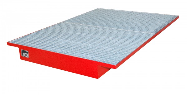 EHW 1800, lackiert - feuerrot 1750x1250/915x160mm, Trägerlänge 1800mm, 200 Liter