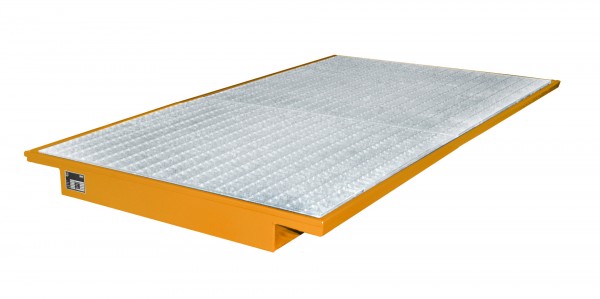 EHW 2200, lackiert - gelborange 2150x1250/915x140mm, Trägerlänge 2200mm, 200 Liter