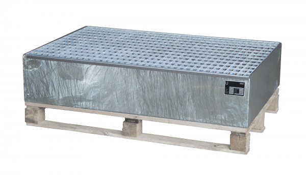 AW 2011, feuerverzinkt 1200x800x260mm, 2 x 200-l-Fässer, 215 Liter