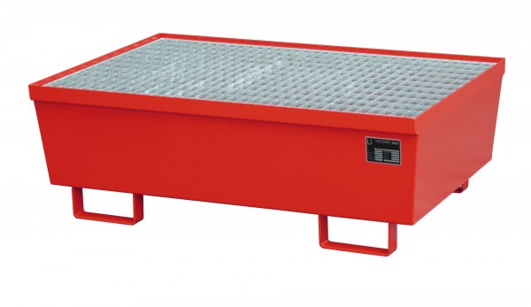 AM-2, lackiert - feuerrot 1200x800x415mm, 2 x 200-l-Fässer, 225 Liter