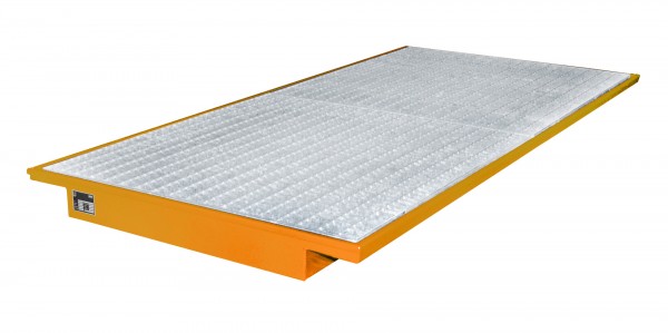 EHW 2700, lackiert - gelborange 2650x1250/915x130mm, Trägerlänge 2700mm, 200 Liter