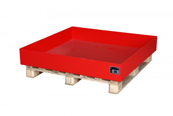 AW 2026, lackiert - feuerrot 1200x1200x185mm, 230 Liter