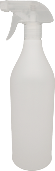 Zylinderflasche 1000 ml HDPE, natur mit Triggersprayer PP natur