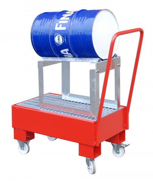 FA AW 60-1 SRF, lackiert - feuerrot 800x500x415mm, 1 x 60-l-Fass, 61 Liter