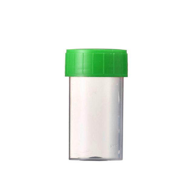 Probenbehälter PP, 60 ml mit Schraubdeckel grün, VE = 70 Stück