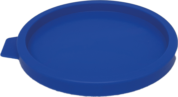 Deckel blau aus LD-PE für PP-Becher 200ml/125ml Press-to-Close-Funktion (VE=50Stück)