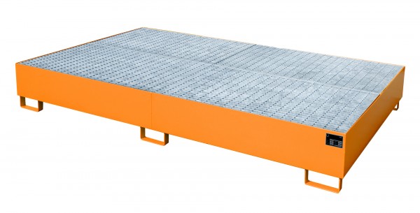 AW 1000-10F, lackiert - gelborange 2690x1650x375mm, 10 x 200-l-Fässer, 2 x 1000-l-IBC, 1000 Liter