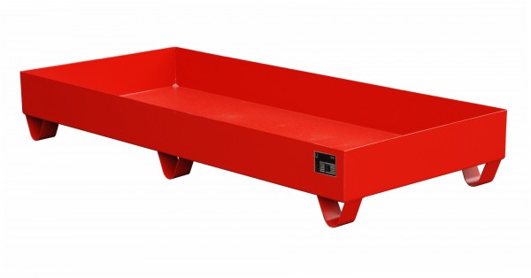 AW 2048, lackiert - feuerrot 1800x800x275mm, 217 Liter