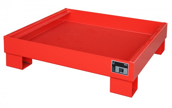 AW 60-2, lackiert - feuerrot 900x800x220mm, 68 Liter