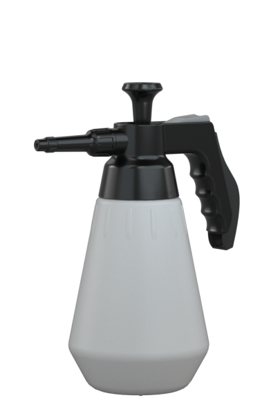 Druckpumpzerstäuber Profi 1,5L, PA, expert-FKM grau/schwarz, ErgoGrip Behälter PE-HD weiß, Sprühkopf