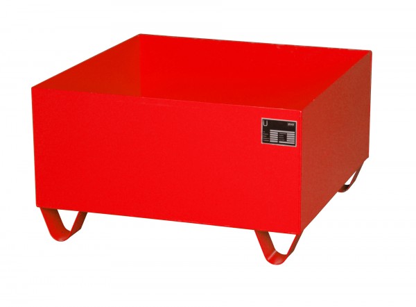 AW 2000, lackiert - feuerrot 800x800x460mm, 210 Liter