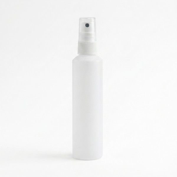 Sprühflasche HDPE 100 ml, natur kompl. mit Zerstäuber