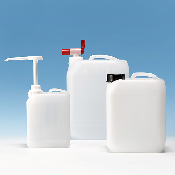 3x 5L Kunststoffkanister Kanister Behälter Wasserbehälter Plaste Kanne mit Decke 