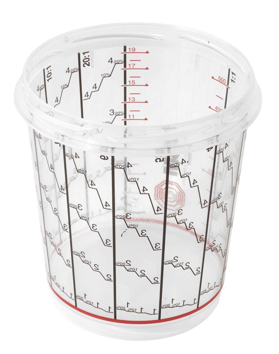 HSM SPASystem easy line MIX Größe Mittel, 60 Becher und Deckel ROTERT