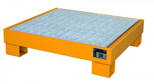 AW 60-2/M, lackiert - gelborange 900x800x220mm, 4 x 60-l-Fässer, 61 Liter