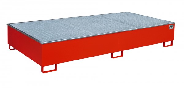 RW-GR 2700-3 PE, lackiert - feuerrot 2665x1315x440mm, Trägerlänge 2700mm, 1000 Liter