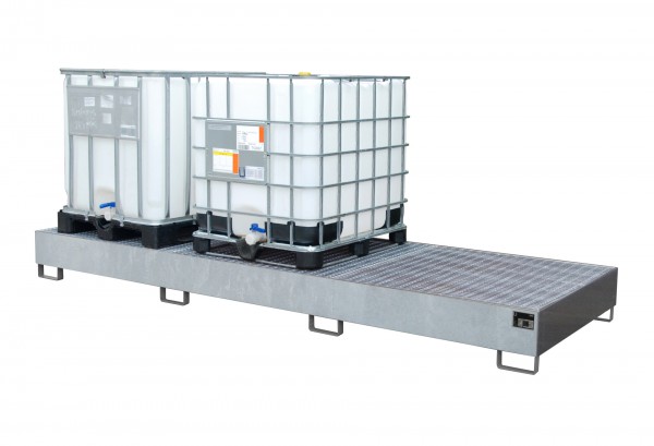 AW 1000-3, feuerverzinkt 3850x1300x340mm, 3 x 1000-l-IBC, 1000 Liter