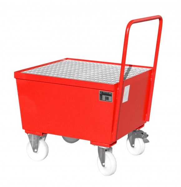 AW-F 1, lackiert - feuerrot 800x800x695mm, 1 x 200-l-Fass, 215 Liter