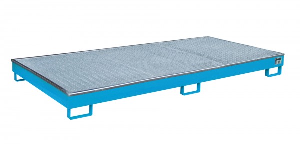 RW-GR 2700-1 PE, lackiert - lichtblau 2665x1315x210mm, Trägerlänge 2700mm, 240 Liter
