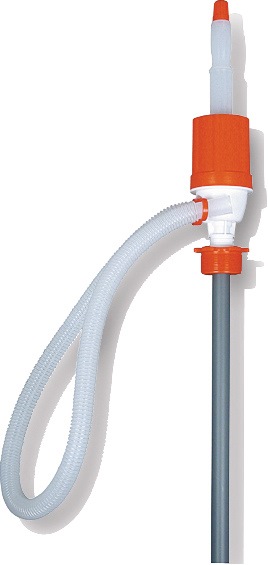 Handpumpe 0,2 Liter/Hub passend bis 200 Liter-Fass aus PVC und PE, mit  2-Schraubgewinde