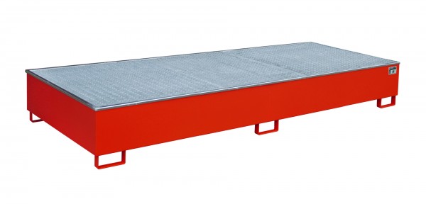 RW-GR 3300-3 PE, lackiert - feuerrot 3265x1315x385mm, Trägerlänge 3300mm, 1000 Liter