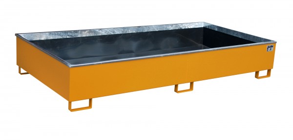 RW 2700-3 PE, lackiert - gelborange 2665x1315x440mm, Trägerlänge 2700mm, 1000 Liter