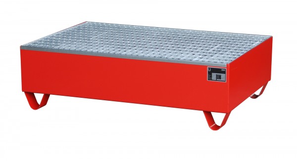 AW 2018, lackiert - feuerrot 1200x800x360mm, 2 x 200-l-Fässer, 215 Liter