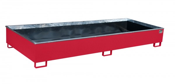 RW 3300-3 PE, lackiert - feuerrot 3265x1315x385mm, Trägerlänge 3300mm, 1000 Liter