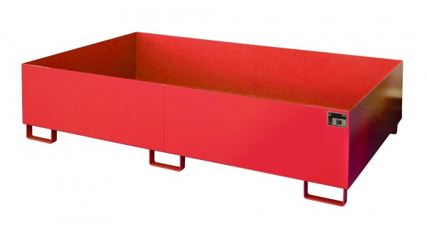 RW 2200-2, lackiert - feuerrot 2150x1300x505mm, Trägerlänge 2200mm, 1000 Liter