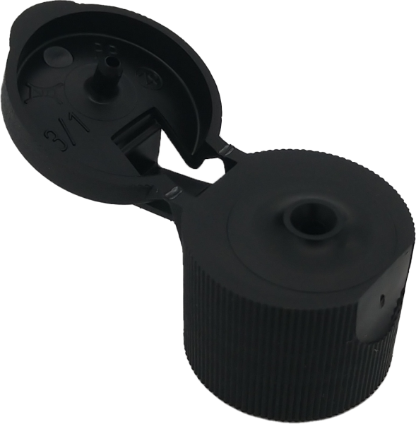 Klappscharnierverschluß RD 18 schwarz PP, 2,5 mm Öffnung