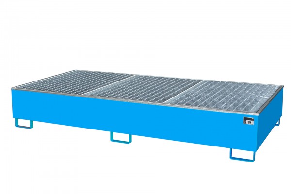 AW 1000-2/PE, lackiert - lichtblau 2665x1315x440mm, 2 x 1000-l-IBC, 1000 Liter