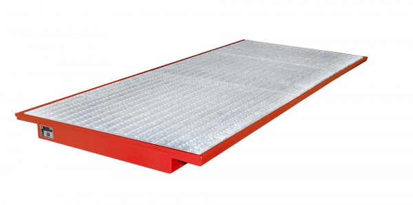 EHW 3300, lackiert - feuerrot 3250x1250/915x110mm, Trägerlänge 3300mm, 200 Liter